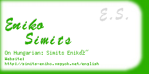 eniko simits business card